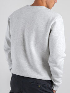 SUPERCULTURE Felpa girocollo felpata con ricamo All i Need is my gin tonic A1357 Grigio Nike (1)