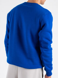 SUPERCULTURE Felpa girocollo felpata con ricamo e stampa Spritz in St Moritz A1369 Bluette (4)