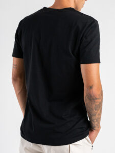 SUPERCULTURE T-shirt in cotone con stampa e ricamo lato cuore WEEKEND A1367 Nera (5)