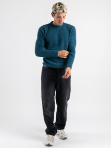 V2 Maglione girocollo bouclè misto lana MAFLU Ottanio (3)