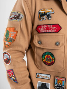 BERNA Giacchetta misto lana con patch BOY SCOUT 252306 Cammello (4)