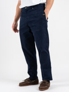 BERNA Pantalone cropped morbido 252300 Blu (4)