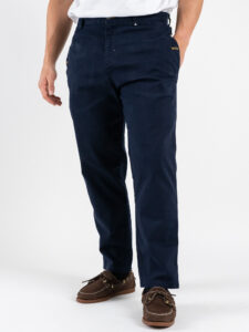 BERNA Pantalone cropped morbido 252300 Blu (5)