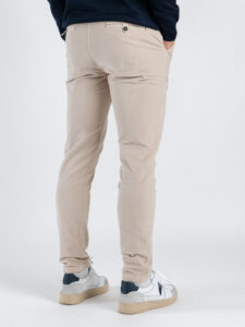 BL11 Pantalone chinos basico autunno:inverno in velluto liscio 10BL07 Crema3