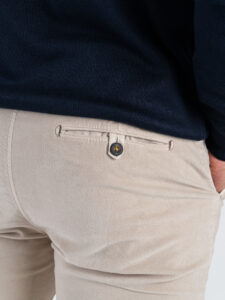 BL11 Pantalone chinos basico autunno:inverno in velluto liscio 10BL07 Crema4