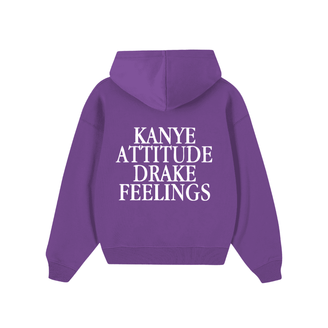 CHOOSE Hoodie | Kanye Attitude Drake Feeling Viola/Bianco