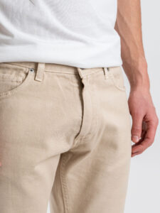 ESTASI Jeans slim senza rotture e corto alla caviglia DEL PIERO Beige (5)