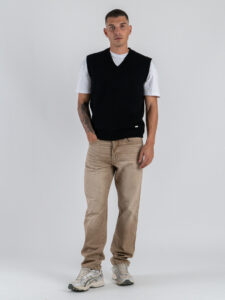 GIANNI LUPO Gilet in maglia con scollo a V GL35261 Black2