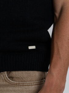 GIANNI LUPO Gilet in maglia con scollo a V GL35261 Black3