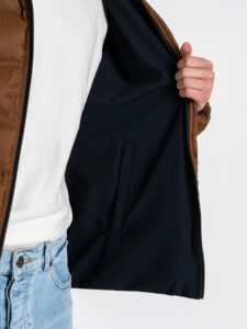 Gianni Lupo Giubbino invernale reversibile con zip e cappuccio GL318R NavyCammello (1)