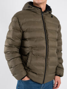 Gianni Lupo Giubbino invernale reversibile con zip e cappuccio GL318R NeroVerde (11)