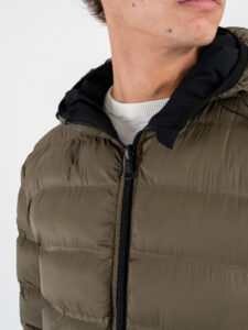 Gianni Lupo Giubbino invernale reversibile con zip e cappuccio GL318R NeroVerde (13)