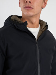 Gianni Lupo Giubbino invernale reversibile con zip e cappuccio GL318R NeroVerde (4)