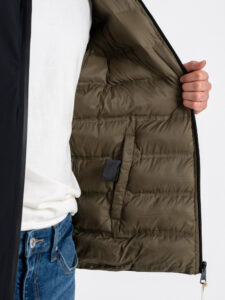 Gianni Lupo Giubbino invernale reversibile con zip e cappuccio GL318R NeroVerde (7)