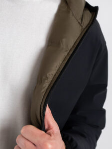 Gianni Lupo Giubbino invernale reversibile con zip e cappuccio GL318R NeroVerde (8)