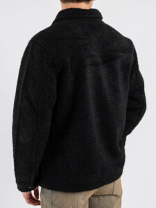 IMPERIAL CamiciaGiacchetta Teddy imbottita con bottoni e tasche frontali V851932781 Nero (1)