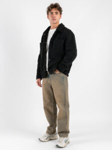 IMPERIAL CamiciaGiacchetta Teddy imbottita con bottoni e tasche frontali V851932781 Nero (2)