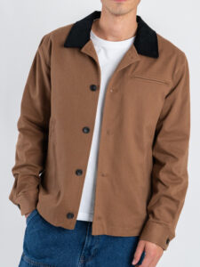 IMPERIAL Giacchetta foderata con collo in velluto e bottoni VL06GAC Cammello2