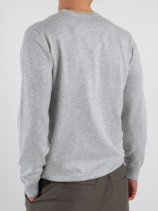 Maglione girocollo basico 866 Light Grey (4)