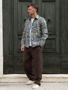 ONLY&SONS Camicia con ricami in fantasia LARRY 22038166 Pumice Stone5