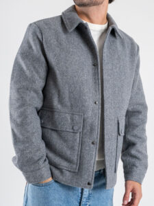 ONLY&SONS Cappotto corto con tasche frontali CONNOR 22036066 Medium Grey Melange (3)