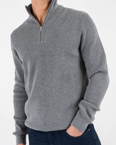 ONLYSONS Cardigan con zip PHIL 22023210 Medium Grey Melange 5 Home