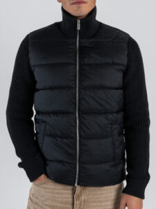 ONLY&SONS Giubbino con tasche e maniche fatte a maglione MANE 22032436 Black3