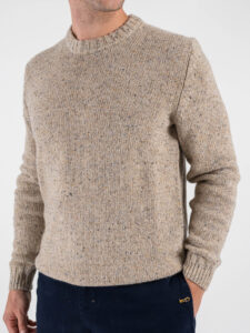 ONLY&SONS Maglione girocollo in misto lana puntinato BIRKY 22035781 Chinchilla (3)