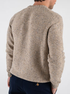 ONLY&SONS Maglione girocollo in misto lana puntinato BIRKY 22035781 Chinchilla (4)