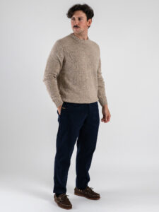 ONLY&SONS Maglione girocollo in misto lana puntinato BIRKY 22035781 Chinchilla (5)