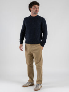 ONLY&SONS Maglione girocollo in misto lana puntinato BIRKY 22035781 Dark Navy (2)