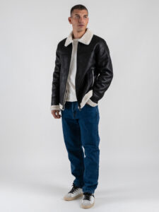 OVER-D Ecomontone morbido con inserti a contrasto OC1F2W5J17 Nero (2)