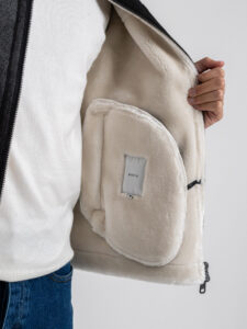 OVER-D Ecomontone morbido con inserti a contrasto OC1F2W5J17 Nero (4)