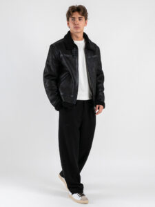 OVER-D Ecomontone morbido con tasche OE1F2W5J23 Nero (2)