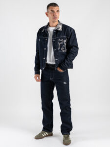 PXP Jeans loose con ricami sulle tasche posteriori 2594014 Blu (1)