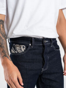 PXP Jeans loose con ricami sulle tasche posteriori 2594014 Blu (2)