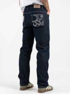 PXP Jeans loose con ricami sulle tasche posteriori 2594014 Blu (7)