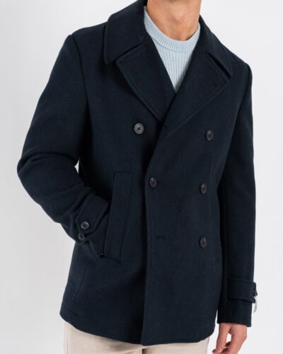 SEINSE Cappotto corto a doppio petto CP65SS Blu 6 Home