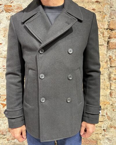 SEINSE Cappotto corto a doppio petto CP65SS Nero 4 Home