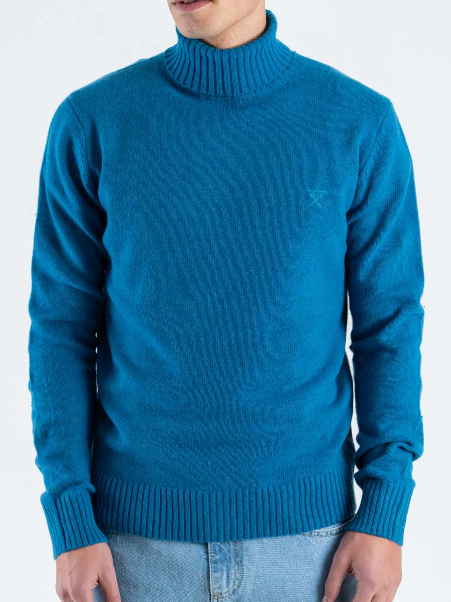 BERNA Dolcevita regular misto lana LAMBSWOOL 233037 Turchese