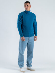 BERNA Dolcevita regular misto lana LAMBSWOOL 233037 Turchese (2)