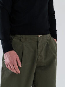 BL11 Pantalone modello japan con pence 05BL2573162 Militare4