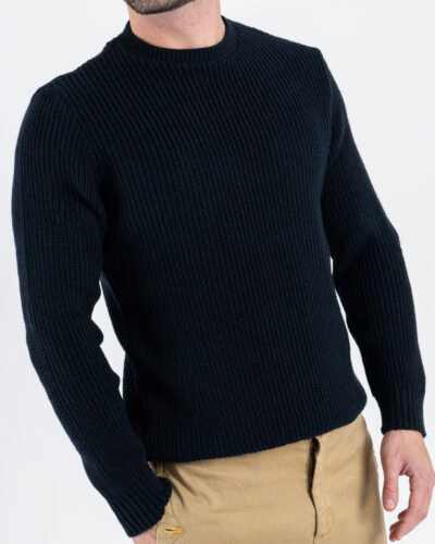 ESTASI Maglione girocollo costa inglese ALCARAZ Blu 1 Home