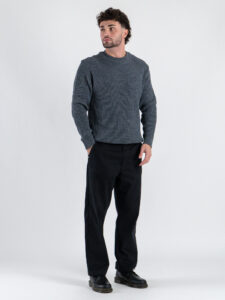 ESTASI Maglione girocollo costa inglese ALCARAZ Grigio (2)