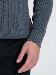 ESTASI Maglione girocollo costa inglese ALCARAZ Grigio (4)