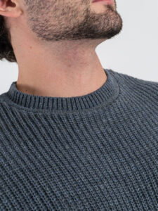 ESTASI Maglione girocollo costa inglese ALCARAZ Grigio (5)