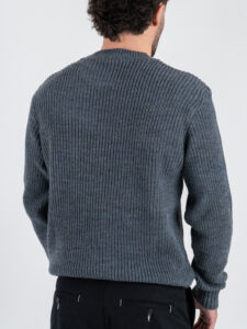 ESTASI Maglione girocollo costa inglese ALCARAZ Grigio (6)