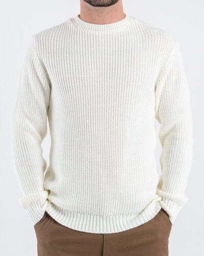 ESTASI Maglione girocollo costa inglese ALCARAZ Panna 1 Home