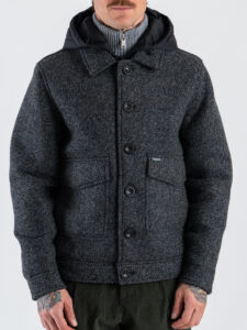 GIANNI LUPO Cappotto corto con imbottitura e cappuccio removibile GL360R Black1