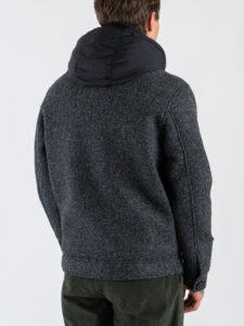 GIANNI LUPO Cappotto corto con imbottitura e cappuccio removibile GL360R Black9